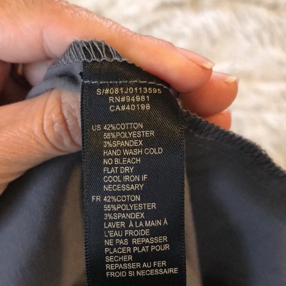 Grey satin strapless dress - Picture 4 of 4